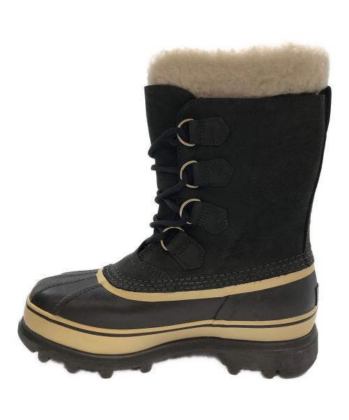 SOREL（ソレル）SOREL (ソレル) レースアップスノーブーツ ブラック×ベージュ サイズ:UK6.5の古着・服飾アイテム