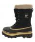 SOREL (ソレル) レースアップスノーブーツ ブラック×ベージュ サイズ:UK6.5：7000円