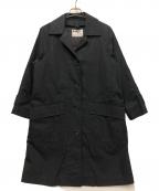 MHLエムエイチエル）の古着「コットンナイロンツイルステンカラーコート」｜ブラック