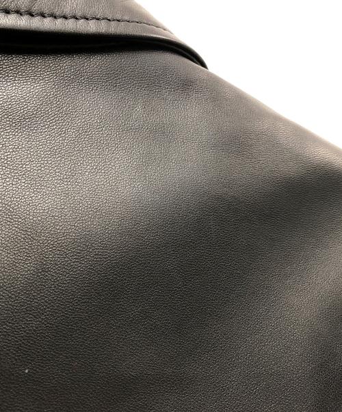 BURBERRY BLACK LABEL（バーバリーブラックレーベル）BURBERRY BLACK LABEL (バーバリーブラックレーベル) レザージャケット ブラック サイズ:Mの古着・服飾アイテム