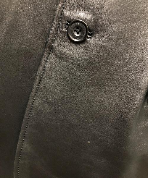 BURBERRY BLACK LABEL（バーバリーブラックレーベル）BURBERRY BLACK LABEL (バーバリーブラックレーベル) レザージャケット ブラック サイズ:Mの古着・服飾アイテム