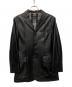 BURBERRY BLACK LABEL（バーバリーブラックレーベル）の古着「レザージャケット」｜ブラック
