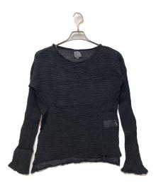 LES ATELIERS（ル アトリエフランセ デ コンフェクション）の古着「長袖ブラウス」｜ブラック