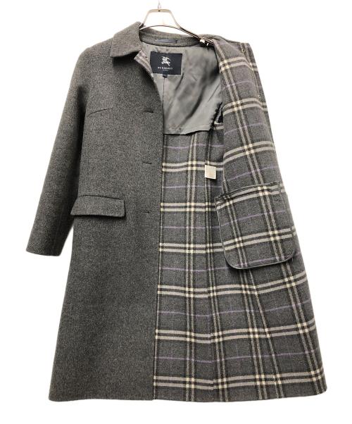 BURBERRY LONDON（バーバリーロンドン）BURBERRY LONDON (バーバリーロンドン) ロングコート グレー サイズ:7の古着・服飾アイテム