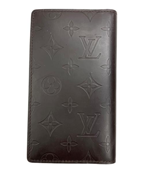 LOUIS VUITTON（ルイ ヴィトン）LOUIS VUITTON (ルイ ヴィトン) モノグラムマット　アジェンダポッシュ手帳カバー ブラックの古着・服飾アイテム