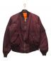 ALPHA（アルファ）の古着「MA-1ジャケット」｜パープル