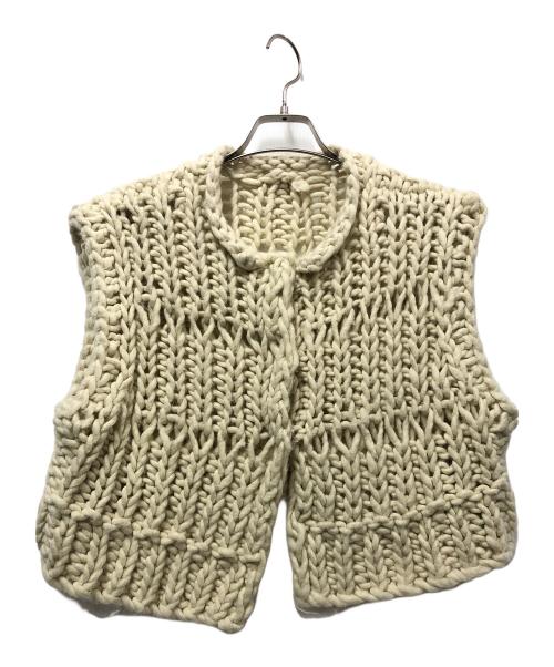 TODAYFUL（トゥデイフル）TODAYFUL (トゥデイフル) チャンキーハンドニットベスト ベージュ サイズ:FREEの古着・服飾アイテム