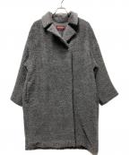 Max Mara Studioマックスマーラ ストゥディオ）の古着「アンゴラ混ロングコート」｜グレー