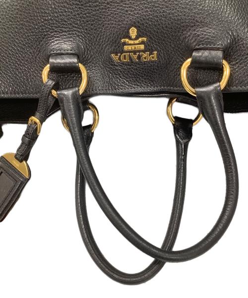 PRADA（プラダ）PRADA (プラダ) VITELLO PHENIX TOTE ヴィッテロフェニックストート ブラックの古着・服飾アイテム