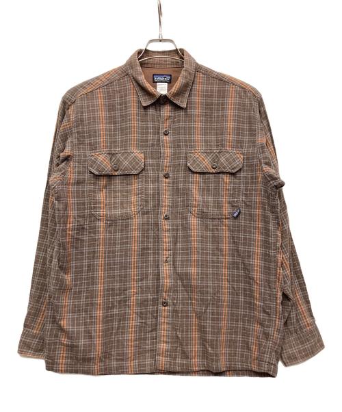 Patagonia（パタゴニア）Patagonia (パタゴニア) 長袖シャツ ブラウン サイズ:Sの古着・服飾アイテム