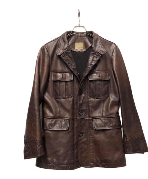 BANANA REPUBLIC（バナナリパブリック）BANANA REPUBLIC (バナナリパブリック) レザージャケット ブラウン サイズ:Mの古着・服飾アイテム