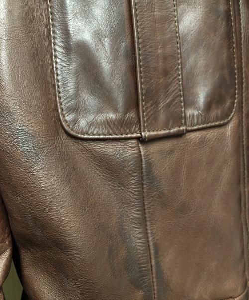 BANANA REPUBLIC（バナナリパブリック）BANANA REPUBLIC (バナナリパブリック) レザージャケット ブラウン サイズ:Mの古着・服飾アイテム