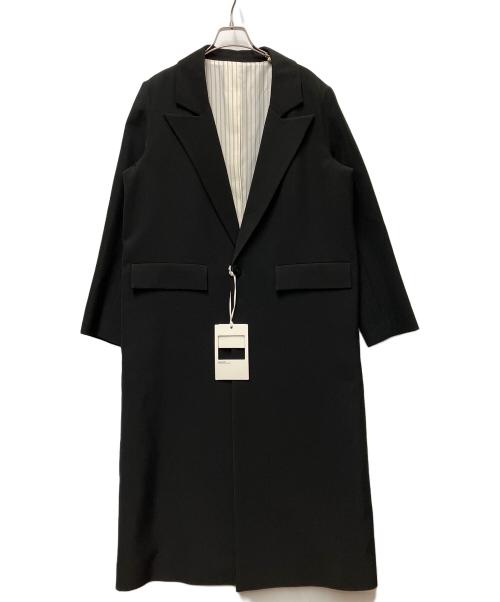 EKCOOKIES（イーケークッキーズ）EKCOOKIES (イーケークッキーズ) シンプル ノーブルロングチェスターコート ブラック サイズ:Sの古着・服飾アイテム