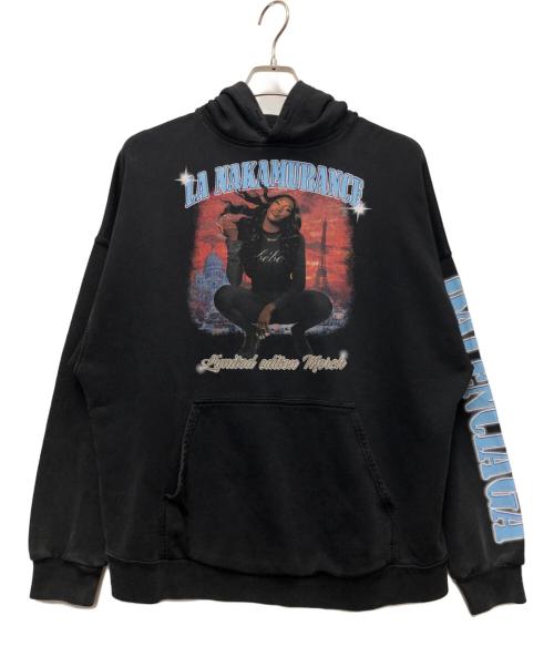 BALENCIAGA（バレンシアガ）BALENCIAGA (バレンシアガ) プルオーバーパーカー ブラック サイズ:Lの古着・服飾アイテム