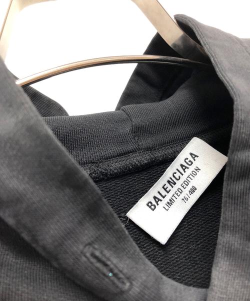 BALENCIAGA（バレンシアガ）BALENCIAGA (バレンシアガ) プルオーバーパーカー ブラック サイズ:Lの古着・服飾アイテム
