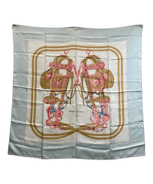 HERMES（エルメス）HERMES (エルメス) シルクスカーフ スカイブルーの古着・服飾アイテム