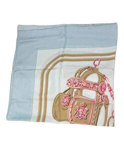 HERMES（エルメス）HERMES (エルメス) シルクスカーフ スカイブルーの古着・服飾アイテム