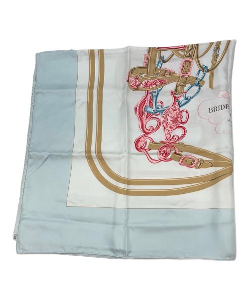 HERMES（エルメス）HERMES (エルメス) シルクスカーフ スカイブルーの古着・服飾アイテム