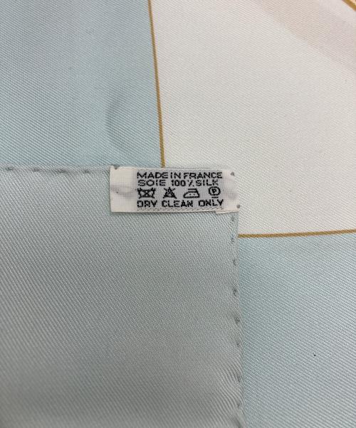 HERMES（エルメス）HERMES (エルメス) シルクスカーフ スカイブルーの古着・服飾アイテム