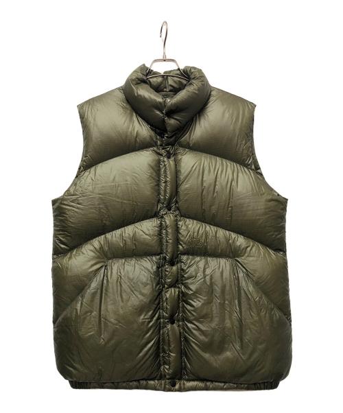 WOOLRICH（ウールリッチ）WOOLRICH (ウールリッチ) リップストップダウンベスト グリーン サイズ:Lの古着・服飾アイテム
