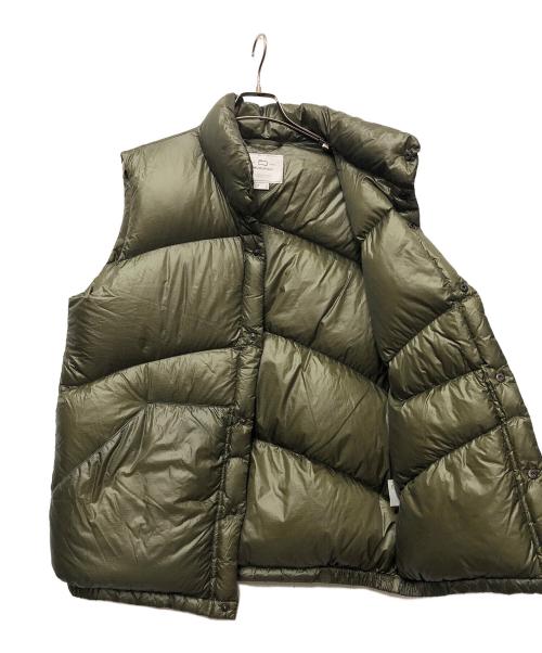 WOOLRICH（ウールリッチ）WOOLRICH (ウールリッチ) リップストップダウンベスト グリーン サイズ:Lの古着・服飾アイテム