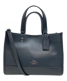 COACH（コーチ）の古着「デンプシーキャリーオール　2WAYバッグ」｜ネイビー