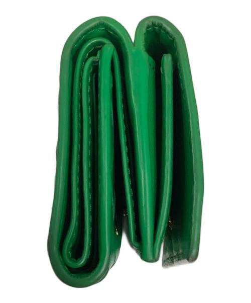 BOTTEGA VENETA（ボッテガベネタ）BOTTEGA VENETA (ボッテガベネタ) BOTTEGA VENETA(ボットガべネタ)タイニー3つ折り財布 グリーンの古着・服飾アイテム