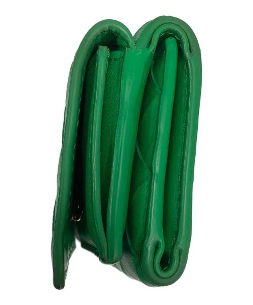 BOTTEGA VENETA（ボッテガベネタ）BOTTEGA VENETA (ボッテガベネタ) BOTTEGA VENETA(ボットガべネタ)タイニー3つ折り財布 グリーンの古着・服飾アイテム