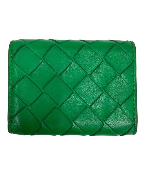 BOTTEGA VENETA（ボッテガベネタ）BOTTEGA VENETA (ボッテガベネタ) BOTTEGA VENETA(ボットガべネタ)タイニー3つ折り財布 グリーンの古着・服飾アイテム