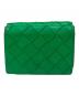 BOTTEGA VENETA（ボッテガベネタ）の古着「BOTTEGA VENETA(ボットガべネタ)タイニー3つ折り財布」｜グリーン