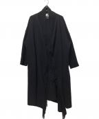 journal standard L'essageジャーナルスタンダード レサージュ）の古着「フリンジロングコート」｜ブラック