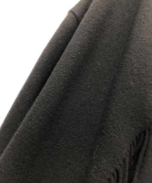 journal standard L'essage（ジャーナルスタンダード レサージュ）journal standard L'essage (ジャーナルスタンダード レサージュ) フリンジロングコート ブラック サイズ:FREEの古着・服飾アイテム