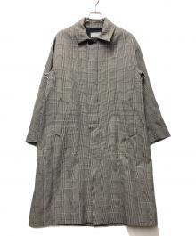 MACKINTOSH PHILOSOPHY（マッキントッシュ フィロソフィー）の古着「ブリティッシュチェックステンカラーコート」｜ベージュ