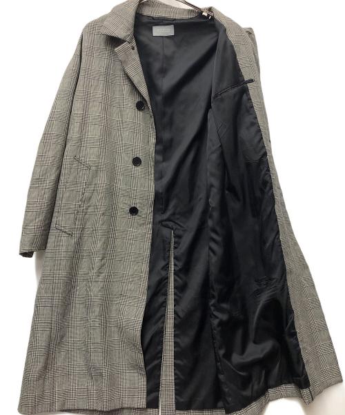 MACKINTOSH PHILOSOPHY（マッキントッシュ フィロソフィー）MACKINTOSH PHILOSOPHY (マッキントッシュ フィロソフィー) ブリティッシュチェックステンカラーコート ベージュ サイズ:Mの古着・服飾アイテム