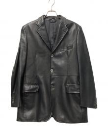 BURBERRY LONDON（バーバリーロンドン）の古着「レザージャケット」｜ブラック