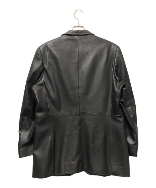 BURBERRY LONDON（バーバリーロンドン）BURBERRY LONDON (バーバリーロンドン) レザージャケット ブラック サイズ:Lの古着・服飾アイテム