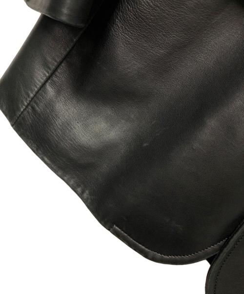 BURBERRY LONDON（バーバリーロンドン）BURBERRY LONDON (バーバリーロンドン) レザージャケット ブラック サイズ:Lの古着・服飾アイテム