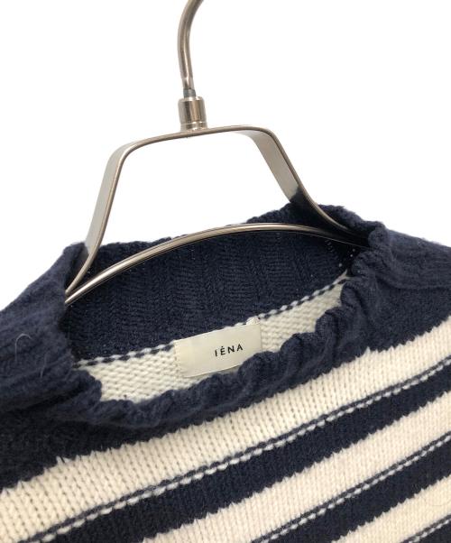 IENA（イエナ）IENA (イエナ) 厚手ニット ベージュ×ネイビー サイズ:FREEの古着・服飾アイテム