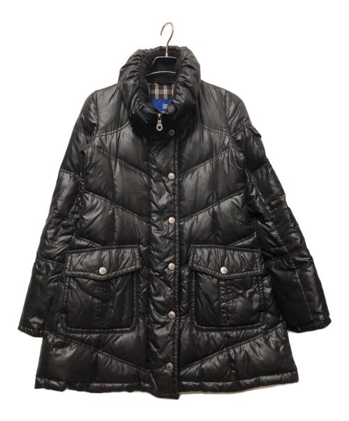 BURBERRY BLUE LABEL（バーバリー ブルー レーベル）BURBERRY BLUE LABEL (バーバリーロンドンブルーレーベル) ダウンコート ブラック サイズ:Lの古着・服飾アイテム