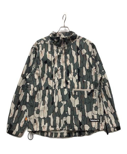 Timberland（ティンバーランド）Timberland (ティンバーランド) アノラックジャケット アイボリー×グレー サイズ:Lの古着・服飾アイテム