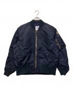 BACKERSバッカーズ）の古着「MA-1ジャケット」｜ネイビー