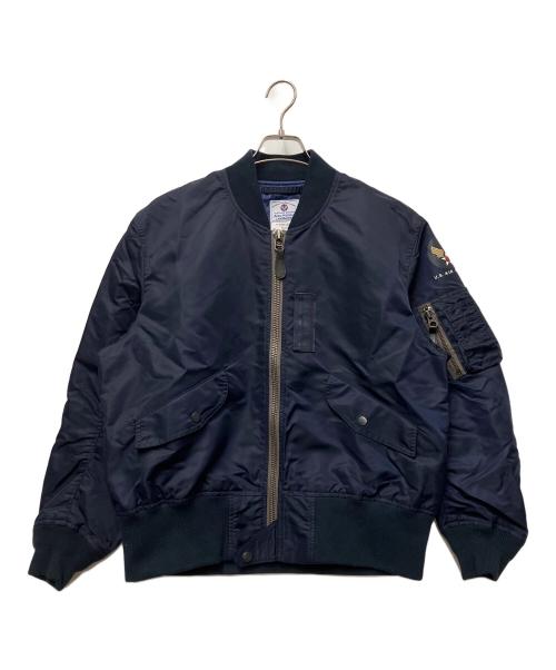 BACKERS（バッカーズ）Backers (バッカーズ) MA-1ジャケット ネイビー サイズ:44の古着・服飾アイテム