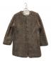 TICCA（ティッカ）の古着「ウールファーノーカラーコート」｜ブラウン
