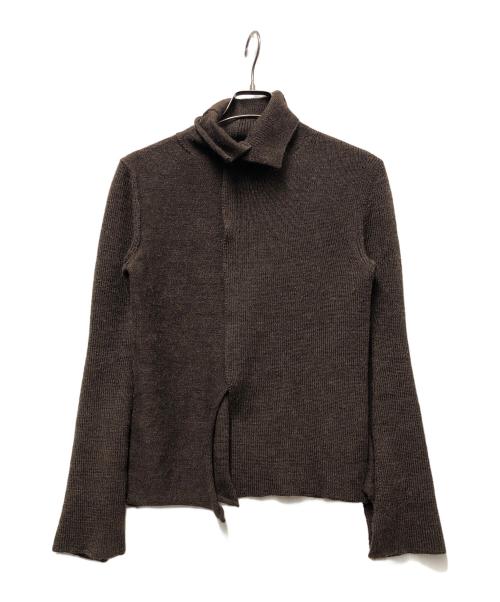 Y's（ワイズ）Y's (ワイズ) 厚手ニット ブラウン サイズ:3の古着・服飾アイテム