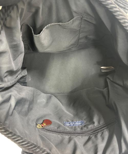 RALPH LAUREN（ラルフローレン）RALPH LAUREN (ラルフローレン) キルティングロゴハンドバッグ ブラックの古着・服飾アイテム