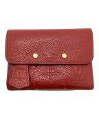 LOUIS VUITTONルイ ヴィトン）の古着「モノグラム アンプラント ポンヌフ コンパクト スリーズ」｜レッド