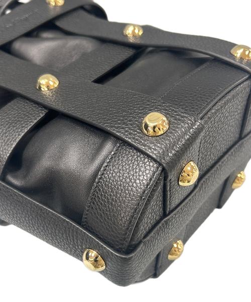 Salvatore Ferragamo（サルヴァトーレ フェラガモ）Salvatore Ferragamo (サルヴァトーレ フェラガモ) ケージバッグ ブラックの古着・服飾アイテム