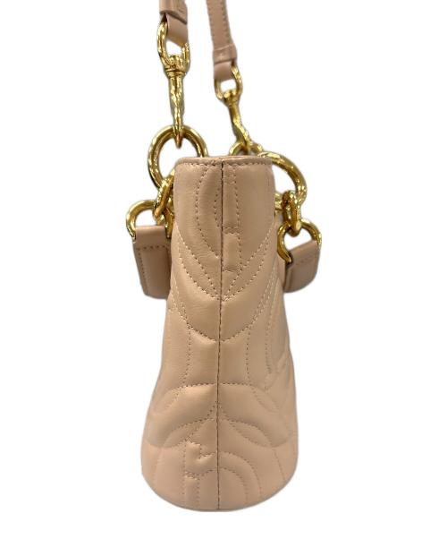 Salvatore Ferragamo（サルヴァトーレ フェラガモ）Salvatore Ferragamo (サルヴァトーレ フェラガモ) キルティングガンチーニショルダーバッグ ピンクの古着・服飾アイテム