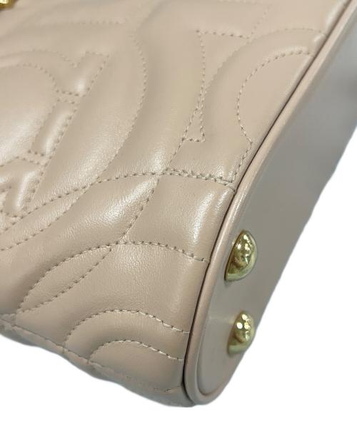 Salvatore Ferragamo（サルヴァトーレ フェラガモ）Salvatore Ferragamo (サルヴァトーレ フェラガモ) キルティングガンチーニショルダーバッグ ピンクの古着・服飾アイテム