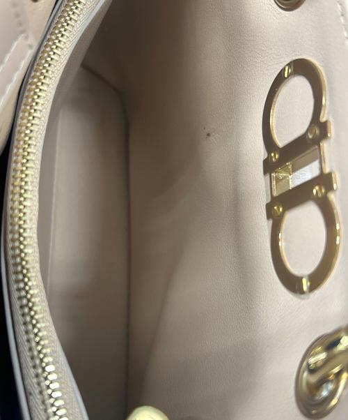 Salvatore Ferragamo（サルヴァトーレ フェラガモ）Salvatore Ferragamo (サルヴァトーレ フェラガモ) キルティングガンチーニショルダーバッグ ピンクの古着・服飾アイテム